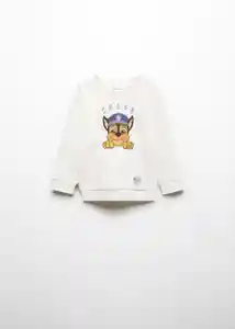 Buzo Sudadera Paw Chase Off White Talla 70 Niños Mango