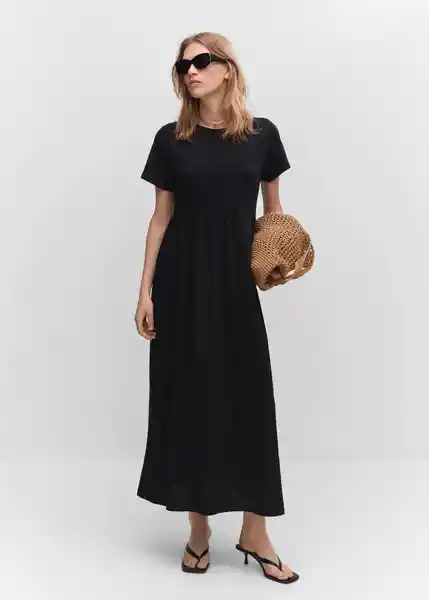 Vestido Gisal Negro Talla S Mujer Mango