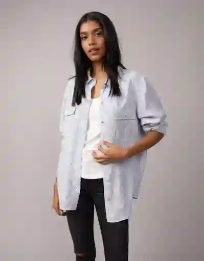Camisa Mujer Beige Talla Medium 6146119 American Eagle
