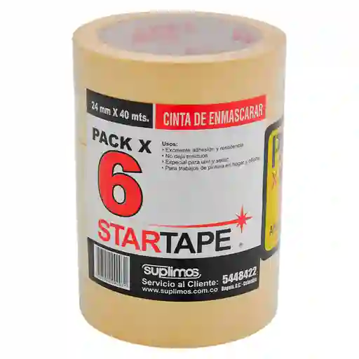 Startape Cinta Enmascarar 24 mm x 40 m