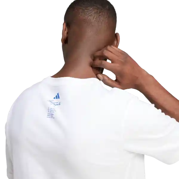 Adidas Camiseta L Drink Manga Corta Hombre Blanco Talla S
