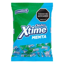 Chicle Xtime Menta Colombina