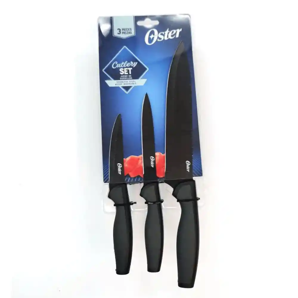 Set X 3 Cuchillos Slice Craft Oster 82957.03