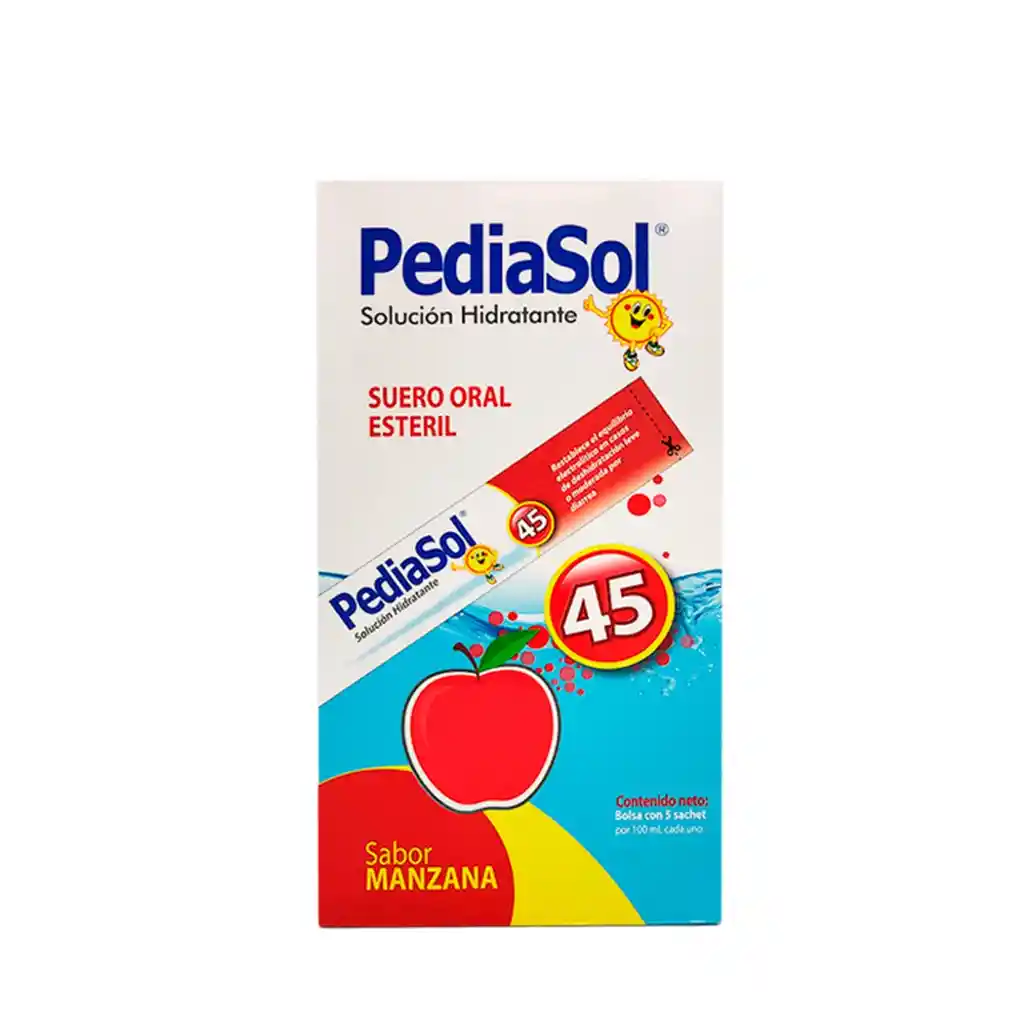 Pediasol Manzana Roja Bolsa X 5 Sachets C/u