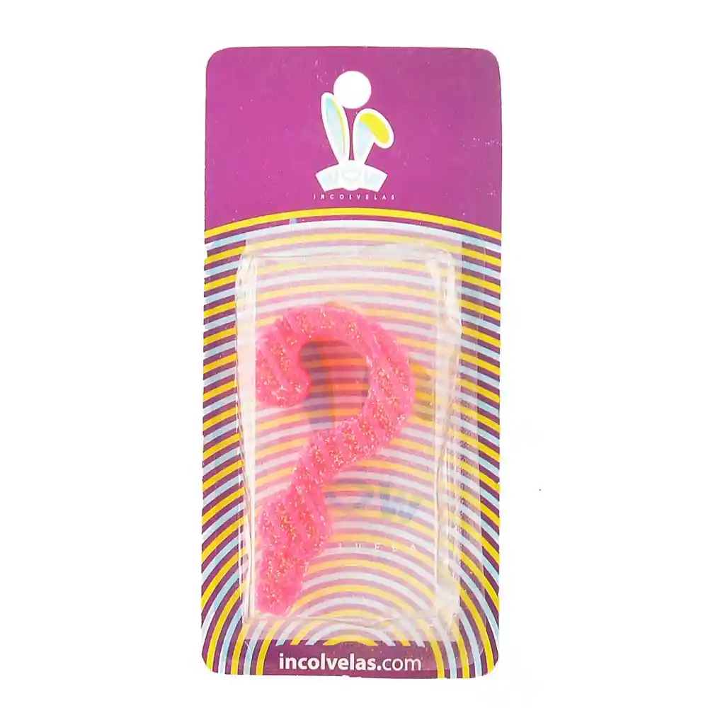 Vela Magic Light Número Pequeño Interrogante Especial