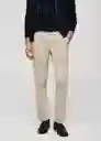 Pantalón Bologna Beige Talla 40 Hombre Mango