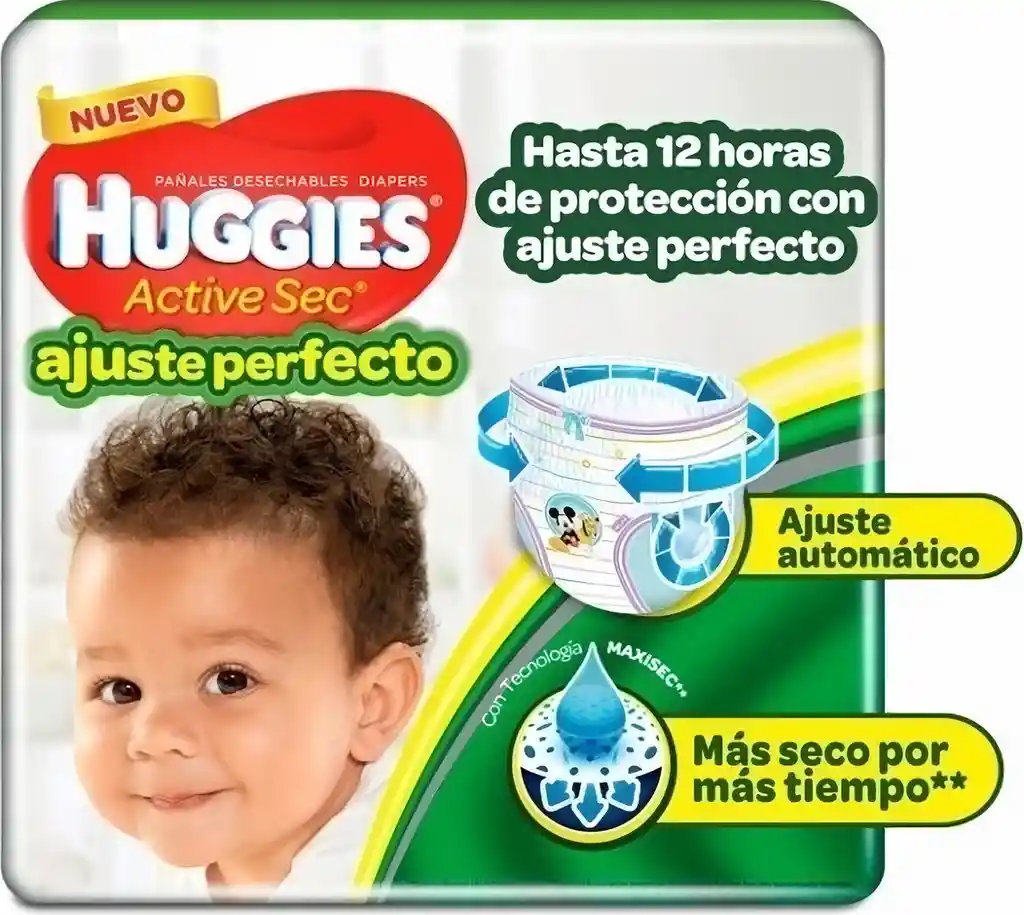 Huggies Pañal Active Sec Etapa 4 