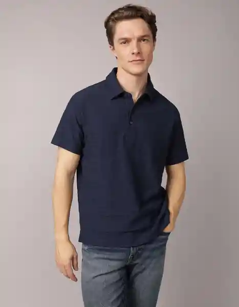 Polo Hombre Azul Talla X-Large 4596451 American Eagle