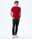 Camiseta Hombre Rojo Talla S 800G002_ROJ191758 Americanino