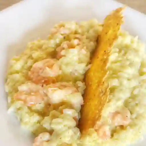 Arroz Camarones a la Crema