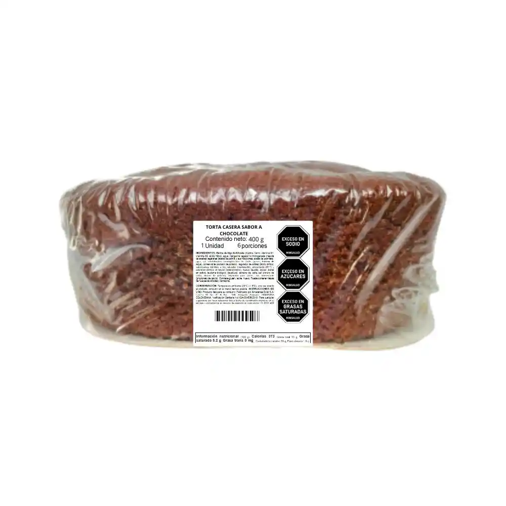 Torta Sabor a Chocolate (400 Gr)