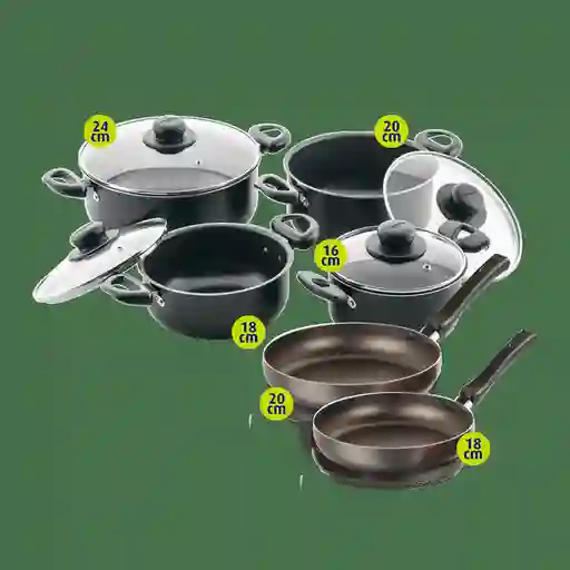Universal Set Batería + Sartenes 18 20