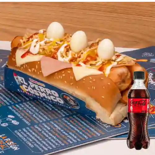 Combo Perro Cósmico Estelar +Cocacola S/az 400ml