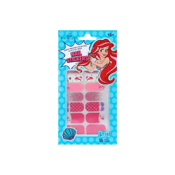 Pegatina Para Uñas Serie Disney Princess Ariel Miniso