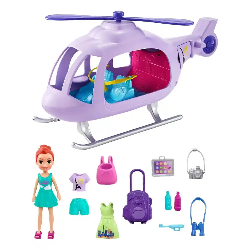 Polly Pocket Helicóptero de Vacaciones