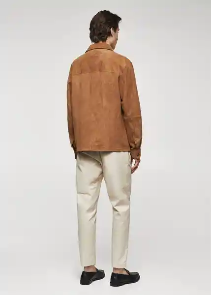 Chaqueta Cazadora Garden Camel Talla L Hombre Mango