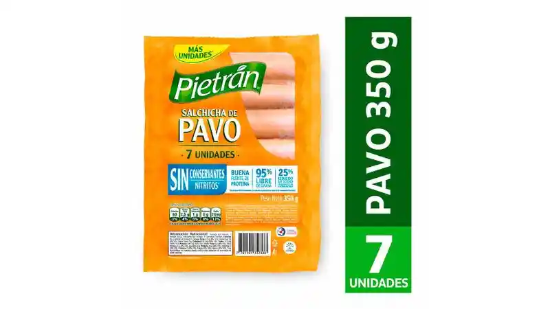 Pietran Salchichas de Pavo sin Conservantes