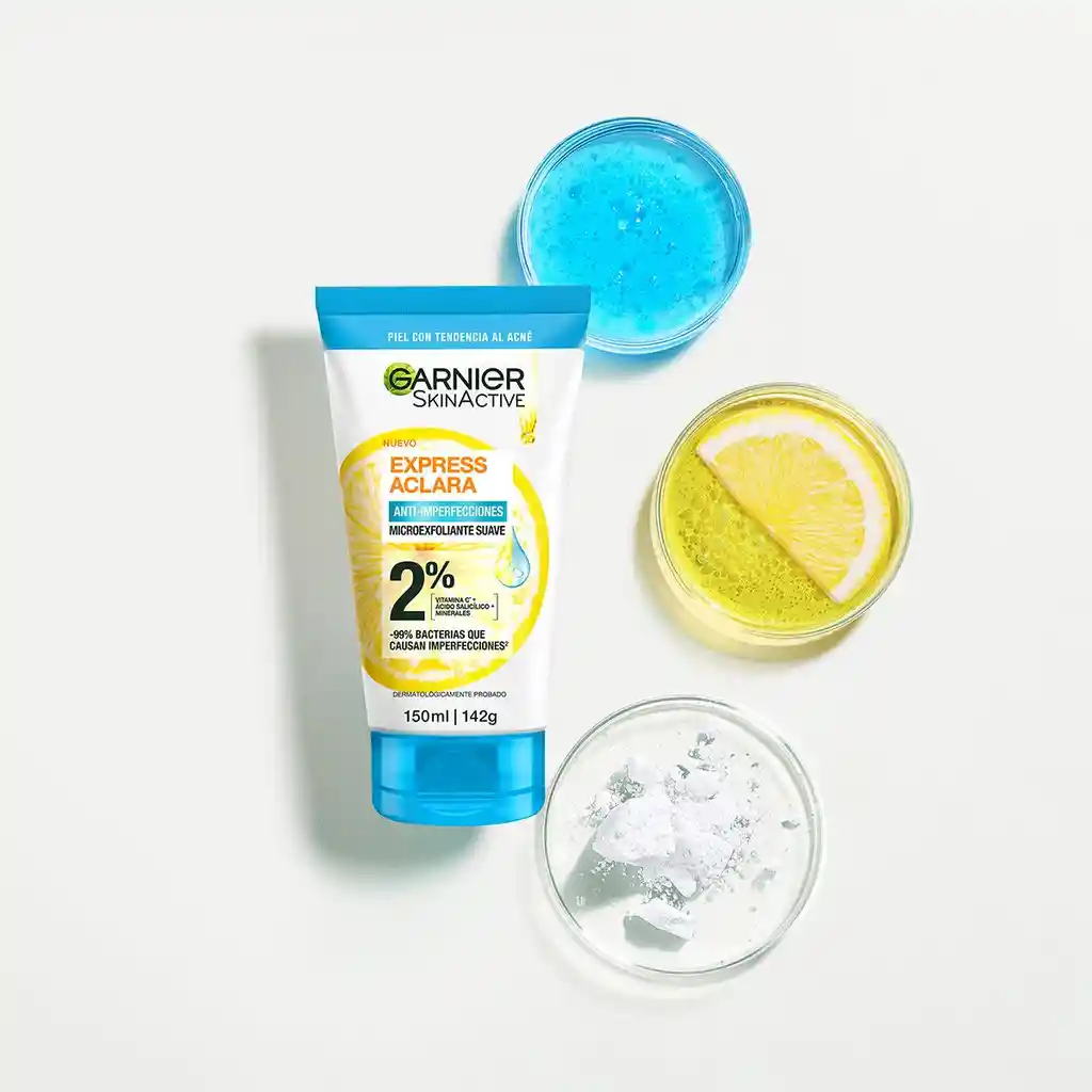 Limpiador Garnier Express Aclara Anti Imperfecciones Scrub