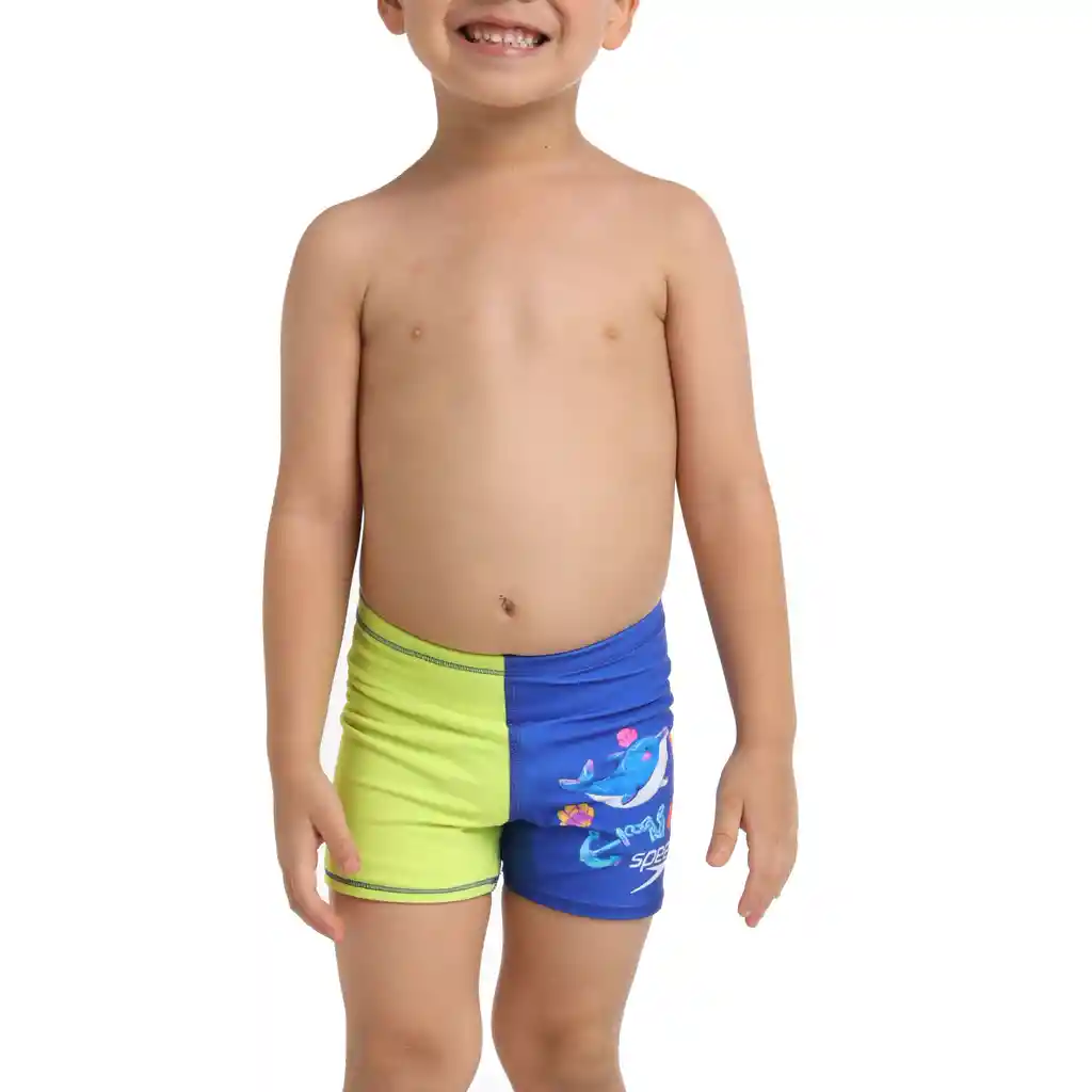 Pantaloneta de Baño Aquashort Dolphin Friends Bebe Musculino Azul-04