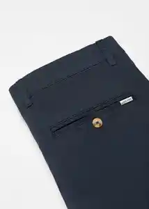 Pantalón Chinos Navy Talla 22 Teen Niños Mango