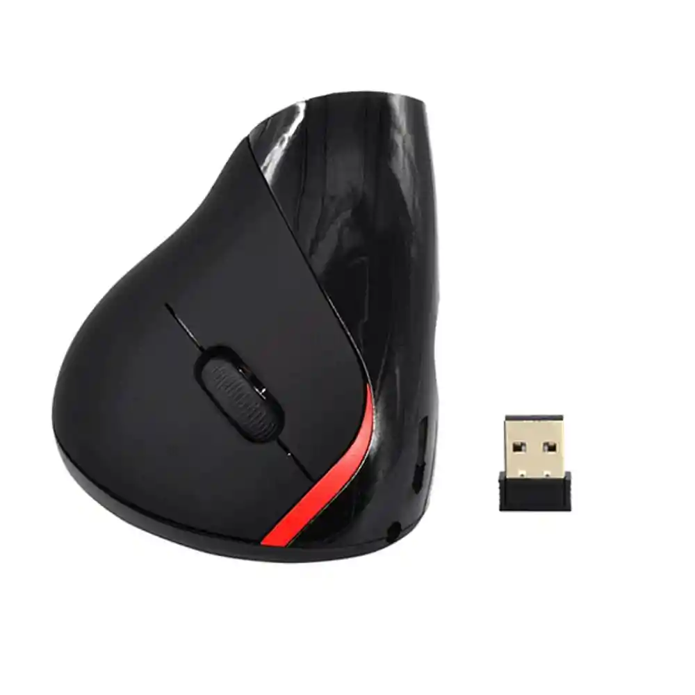 Mouse Ergonómico Inalámbrico Negro