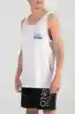 ONeill Camiseta Tank Headquarters Masculina Blanco Talla XL