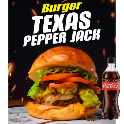 Combo Texas Pepper Jack + Coca-Cola Sin Azúcar 250 ml