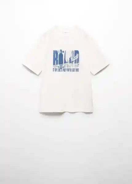 Camiseta Board Offwhite Talla 06 Niños Mango