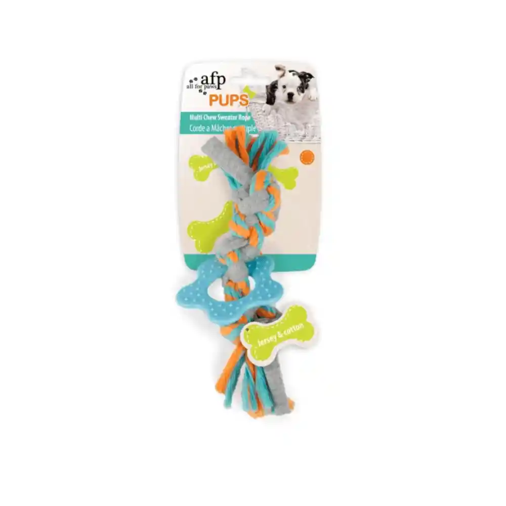 AFP Peluche Para Perro Pups Multi Chew Sweater Rope