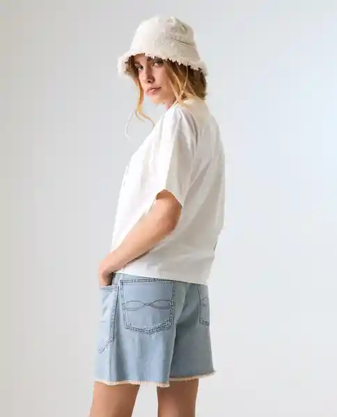 Camiseta Mujer Crudo Talla XS 602G001_CRU110606 Americanino