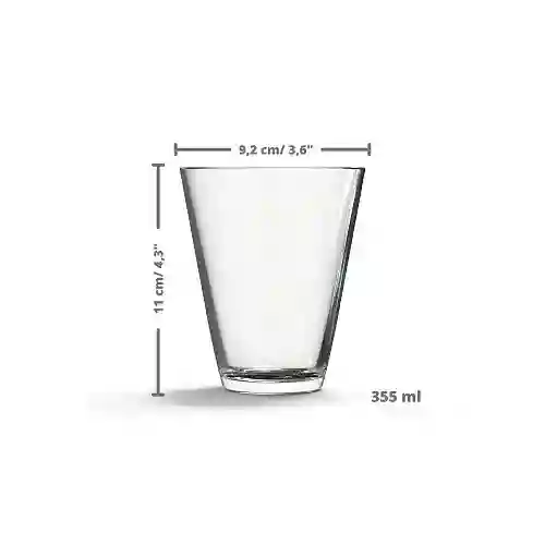 Cristar Set de Vasos Vitro 12 oz