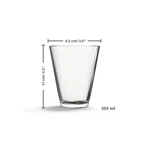 Cristar Set de Vasos Vitro 12 oz
