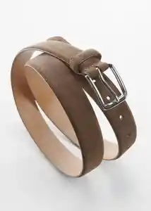 Cinturón Suede Piedra Talla 91 Hombre Mango
