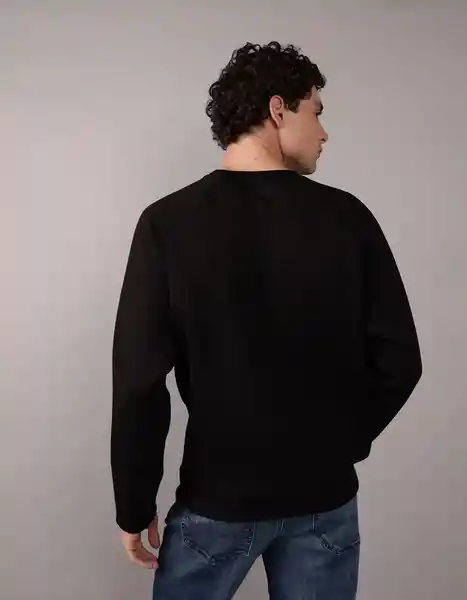 Buzo Hombre Negro Talla: MEDIUM 2531001 American Eagle