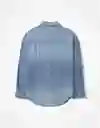 Camisa Mujer Azul Talla: X-LARGE 3697400 American Eagle