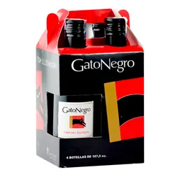 Vino Tinto GATO NEGRO Cabernet Sauvignon  Four Pack 748 Ml