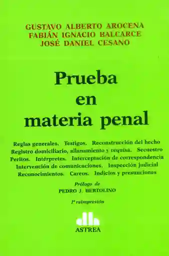Prueba en Materia Penal