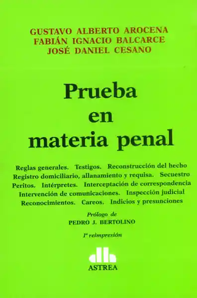 Prueba en Materia Penal