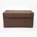 Caja Plegable Paño Chocolate 34 x 25 x 17 cm
