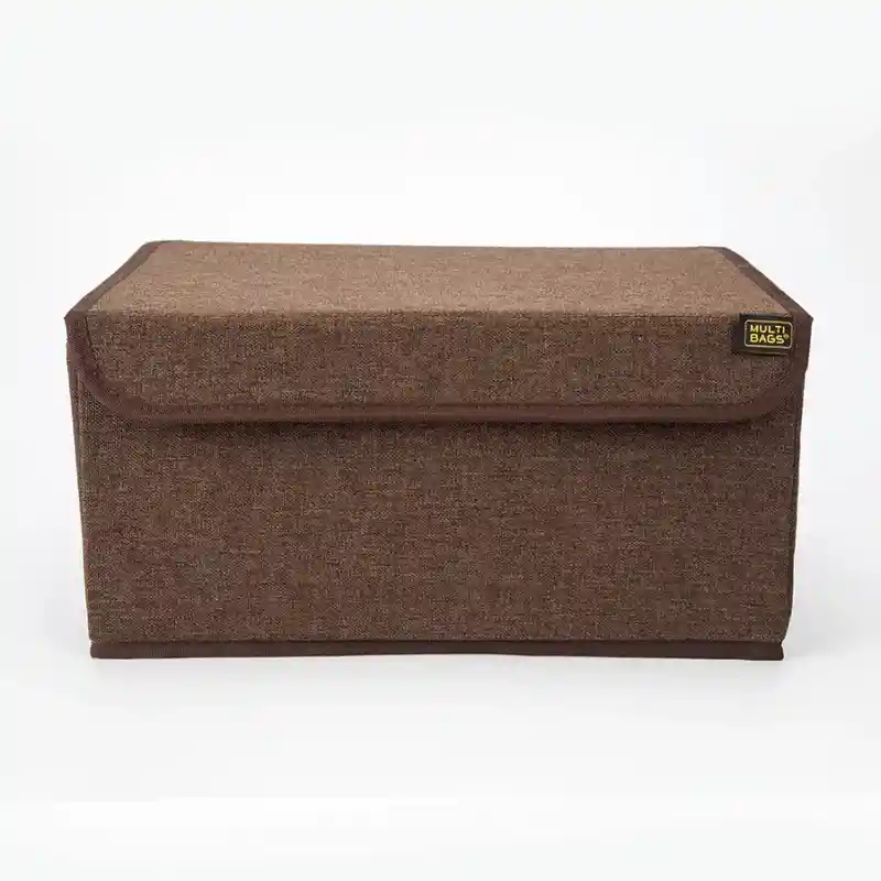 Caja Plegable Paño Chocolate 34 x 25 x 17 cm