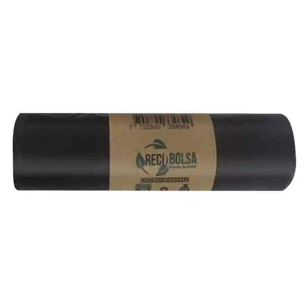 Recibolsa Bolsa Para Basura Negra 65 x 90 cm