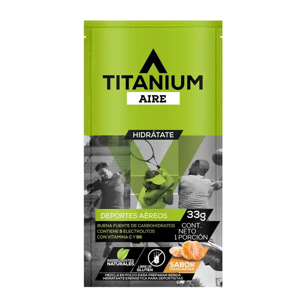Bedida Hidratante Energía Deportes Equipo Titanium Aire