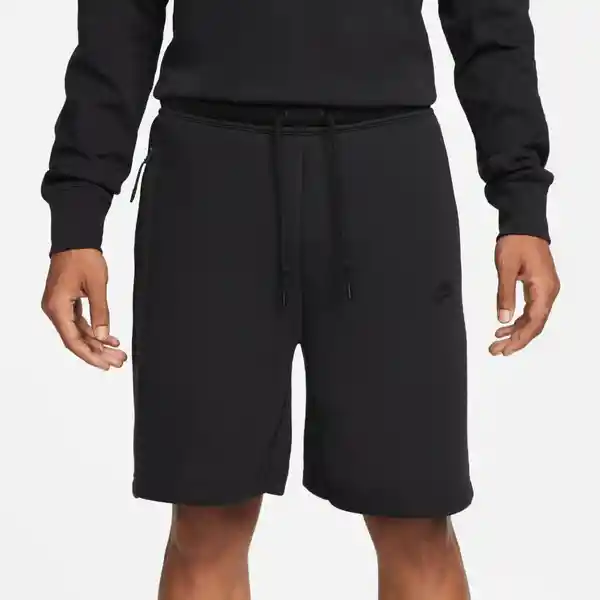 Nike Short Tch Flc Para Hombre Negro Talla L