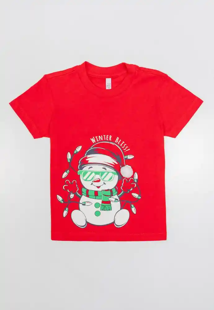 Camiseta Manga Corta 2t-rojo