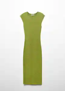 Vestido Meringue Verde Talla S Mujer Mango