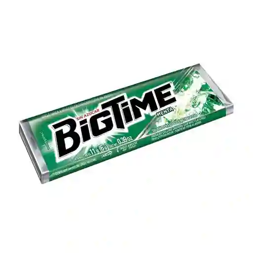 Big Time Chicle Sabor a Menta sin Azúcar Caloría Reducidas