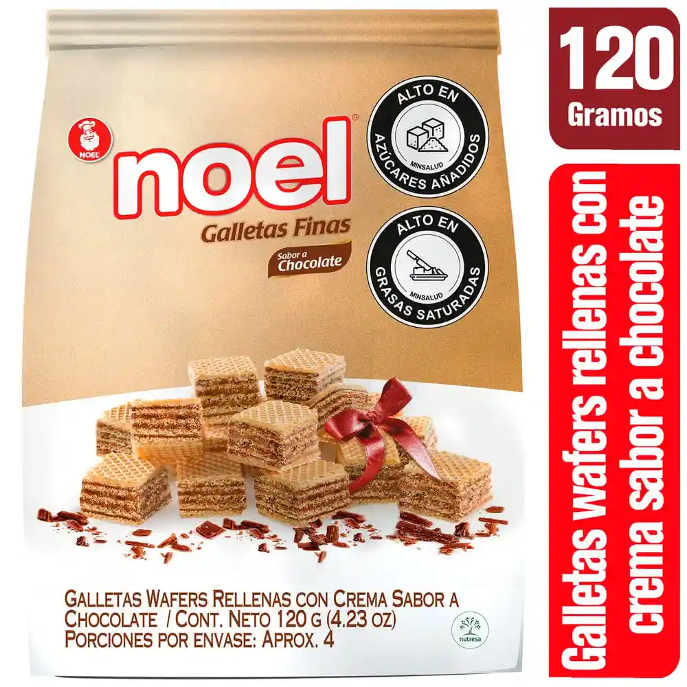 Noel Galletas Finas Cubitos Navidenos con Sabor a Chocolate