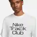 Nike Camiseta Dri-Fit Track Club Hyverse Hombre Blanco Talla M