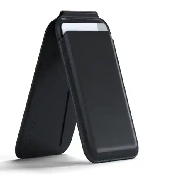 Satechi Tarjetero Magnético Con Stand Para iPhone Negro