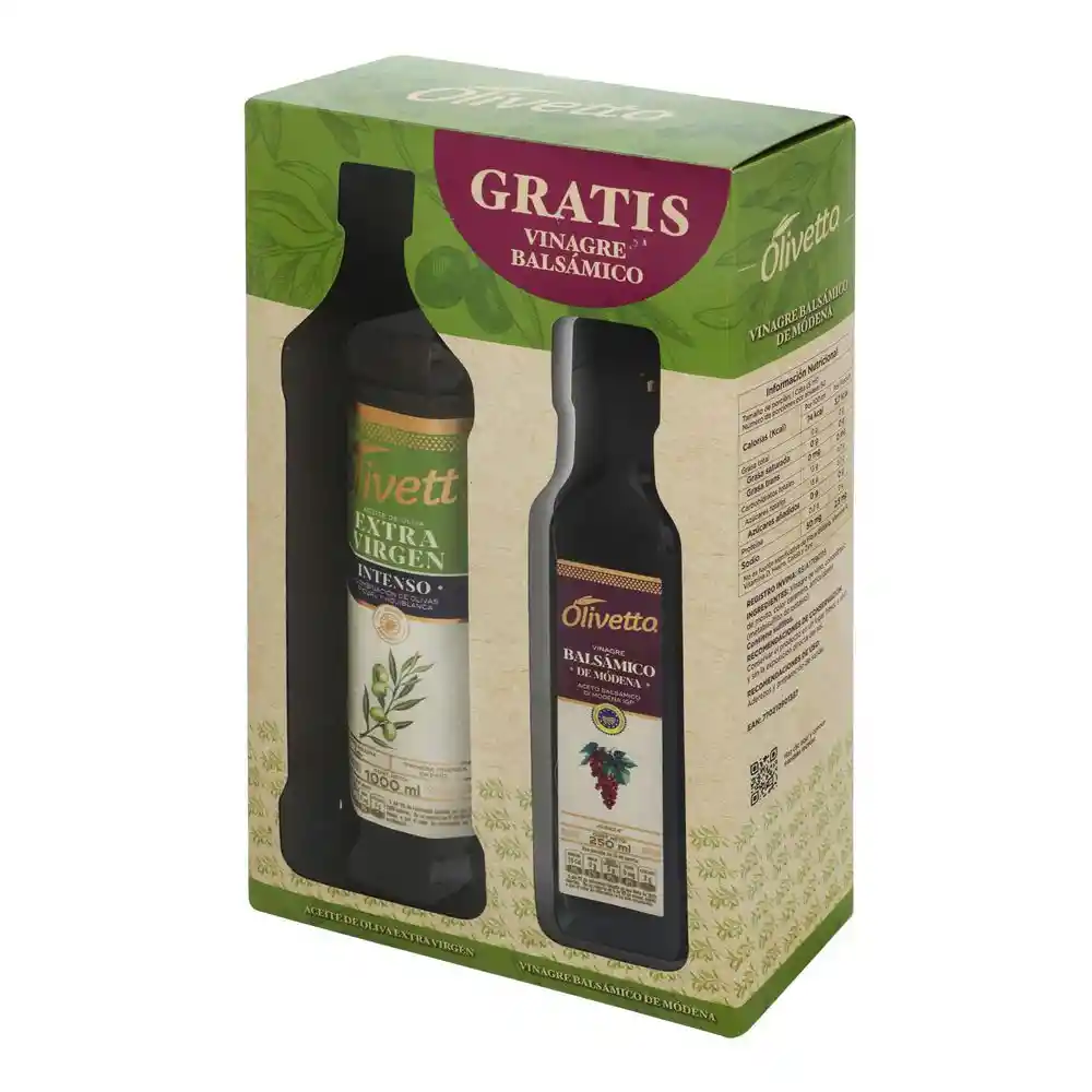 Olivetto Of Aceite Oliva Virgen Gts Vinagre1000 Ml